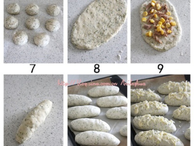 海苔玉米面包的做法和步骤(图2)