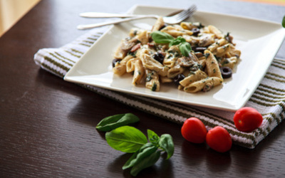意大利菠菜蘑菇白酱通粉的做法和步骤第11张图