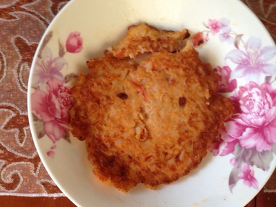 西红柿鸡蛋米饭饼