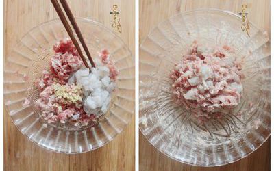 翡翠白菜蒸饺的做法和步骤第4张图
