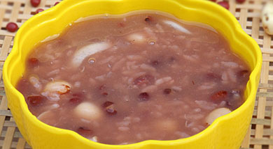 莲子百合红豆粥