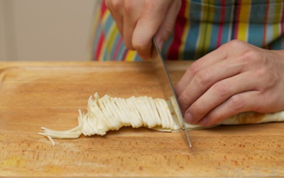 香菇白菜肉丝烩饼的做法和步骤第14张图