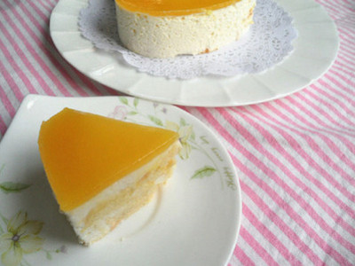 橙味镜面蛋糕