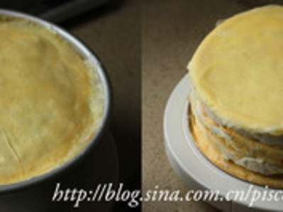 芒果千层蛋糕的做法和步骤(图11)