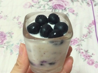 蓝莓酸奶布丁