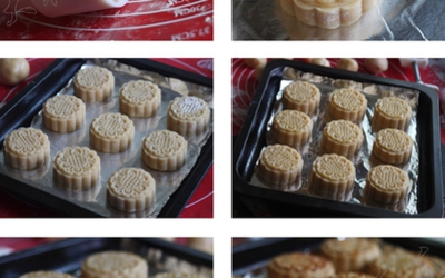 白豆沙蛋黄月饼的做法和步骤第5张图