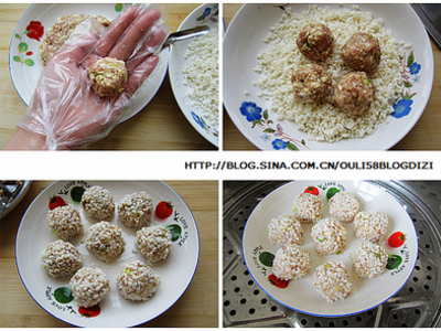 珍珠豆腐丸子的做法和步骤(图2)