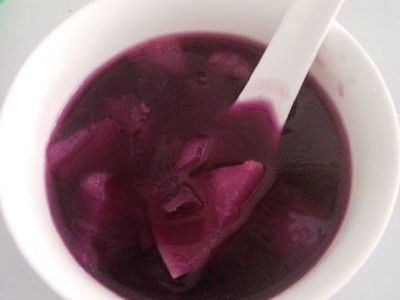 雪梨紫薯炖冰糖