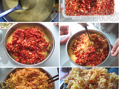 厨艺示范:土家族风味酢辣椒做法祥解的做法和步骤(图3)