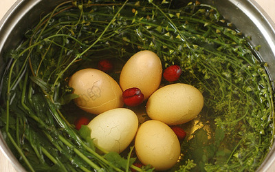 地菜花煮鸡蛋的做法和步骤第7张图