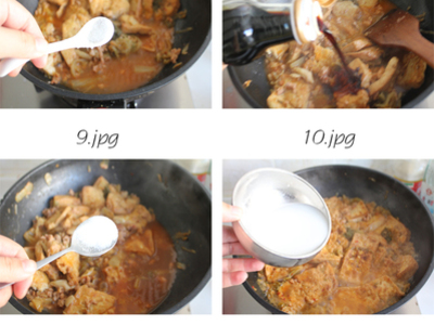 辣白菜肉末炖豆腐的做法和步骤(图3)