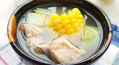 玉米葫芦瓜排骨汤
