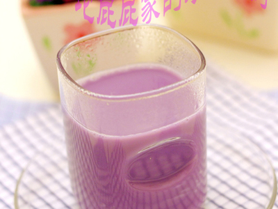 紫薯牛奶豆浆