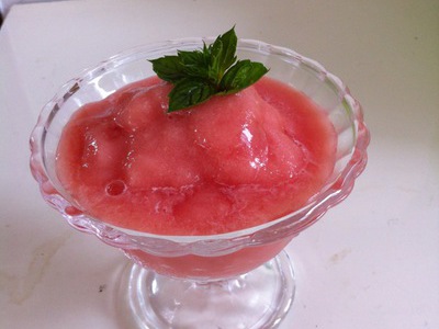 西瓜水蜜桃冰沙