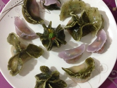 水晶彩色虾饺