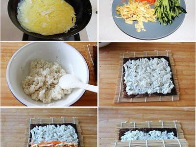 肉松沙拉紫菜包饭的做法和步骤(图0)