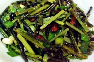 韭菜炒蕨菜