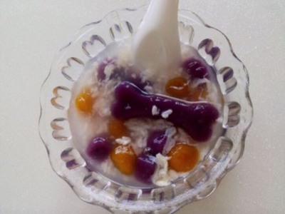 彩色紫薯芋圆