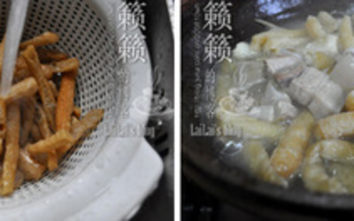 豆腐泡炖肉的做法和步骤第4张图