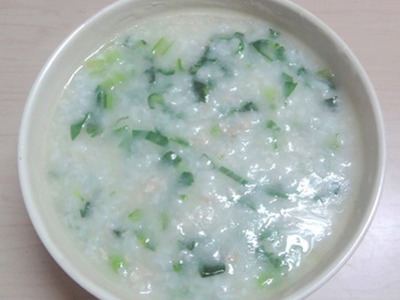 瘦肉青菜粥