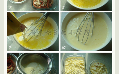 菌菇火腿焗蛋的做法和步骤第3张图