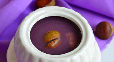 紫薯板栗糖水