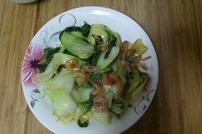 海米炒油菜