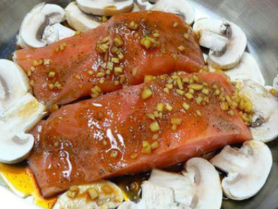 姜糖蘑菇三文鱼