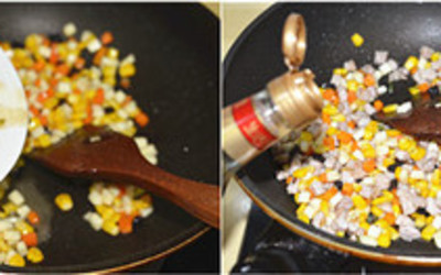 彩椒炒肉丁的做法和步骤第5张图