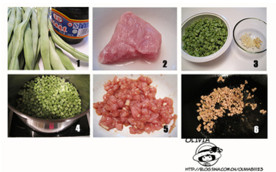 榄菜四季豆的做法和步骤第2张图