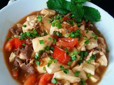 水豆腐烩牛肉