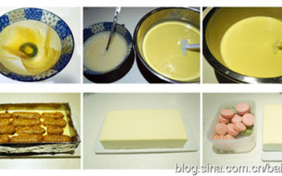 抹茶马卡龙提拉米苏蛋糕的做法和步骤第4张图