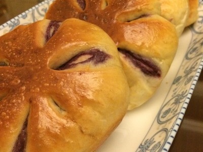 紫薯花儿面包