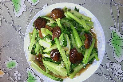 香菇烧油菜