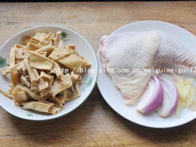 山竹笋焖鸡的做法和步骤(图4)