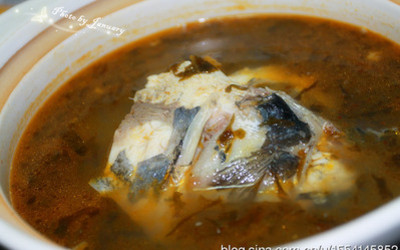 开胃酸菜鱼头汤的做法和步骤(图1)