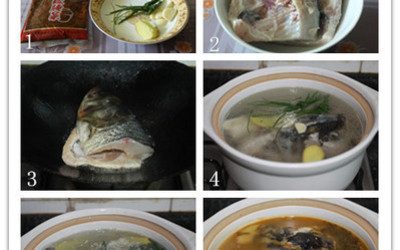 开胃酸菜鱼头汤的做法和步骤(图2)