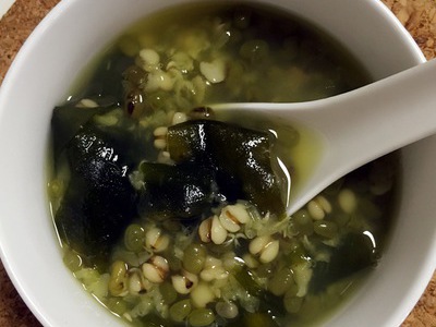 绿豆薏米海带糖水